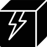 Fragile, Broken, Breakable Glyph Solid Icon vector
