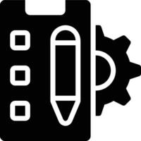 Order Processing, Order Management, Order Glyph Solid Icon vector