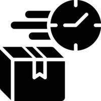 Express Delivery, Fast Delivery, Delivery Time Glyph Solid Icon vector