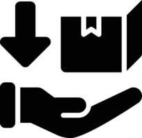 Demand, Logistic Services, Import Glyph Solid Icon vector