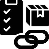 SCM, Supply Chain, Management Glyph Solid Icon vector
