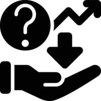 Demand Forecasting, Demand Forecast, Demand Prediction Glyph Solid Icon vector
