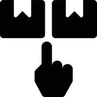 Inventory Control, Select Product, Product Glyph Solid Icon vector