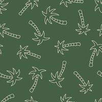 Outline Palm Seamless Pattern Background for Surface Print Fabric Fashion Wrapping vector