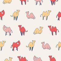 Camel Seamless Pattern Background for Print Fabric Surface Fashion Wrapping vector