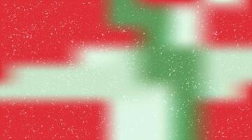 a green and red background with a cross on it vector