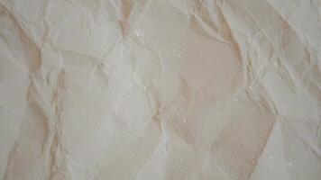white crumpled wrinkled sheet of paper background texture. Stop motion animation. video