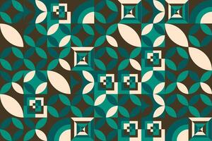 a green and brown geometric pattern vector