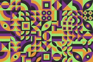 purple green color pattern with geometric shapes and shapes vector