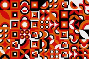a pattern of black, red and white squares vector