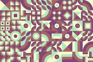 green brown abstract pattern with geometric shapes vector