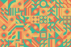 brown color patterns with geometric shapes and lines vector