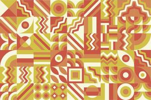 brown color pattern with geometric shapes and lines vector