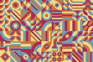 a colorful pattern with geometric shapes vector