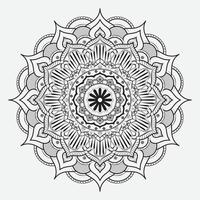 Circular pattern in form of mandala for Henna, Mehndi, tattoo, decoration. Decorative frame ornament in ethnic oriental style. Coloring book page vector