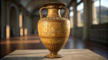 Ancient greek vase photo
