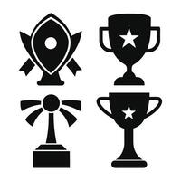 Illustration of Three Different Trophy Design vector