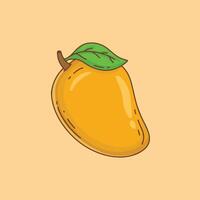 Mango fruit icon. illustration of mango isolated on white background vector