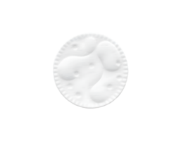 White cosmetic cream isolated on transparent background png