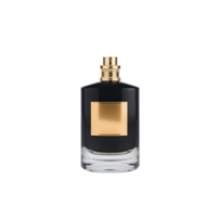 Elegant Black Fragrance Bottle, Perfect for Special Occasions png