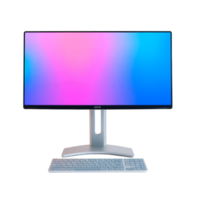 Professional Workstation with High-Quality Display and Input Devices png