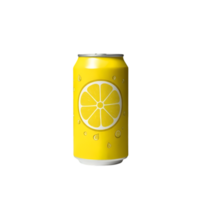 a can of lemonade on a transparent background png