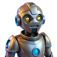 serene creative Friendly Robot 3D Render authentic png