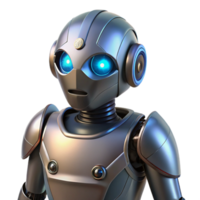 elegant abstract 3D Render of a Friendly Robot high quality png