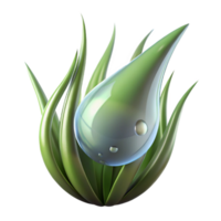 magnificent classic extraordinary creative A close-up of a dewdrop on a blade of grass, macro photography, reflective lighting, realistic style high resolution 4K png