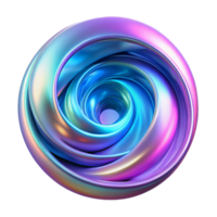 serene classic serene abstract A swirling vortex of iridescent fractals, illuminated by bioluminescent neon light, in the style of digital art professional high resolution png