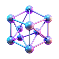 elegant abstract magnificent minimalist A network of interconnected, glowing lines and nodes, pulsating with energy, in a cyberpunk style, lit by neon signs authentic authentic png