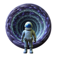 magnificent artistic extraordinary contemporary A lone astronaut gazing at a swirling vortex of binary code in deep space, stars faintly visible, digital art style, dimly lit genuine detailed png