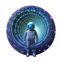 serene modern serene modern A lone astronaut gazing at a swirling vortex of binary code in deep space, stars faintly visible, digital art style, dimly lit 4K genuine png