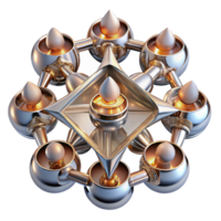 extraordinary vintage magnificent classic A kaleidoscope of fragmented mirrors reflecting distorted realities, illuminated by a flickering candlelight, in a surrealist style original exclusive png