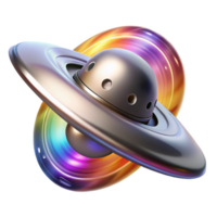 serene classic vibrant classic A sleek, silver spaceship piercing through a wormhole, vibrant streaks of color surrounding it, dynamic lighting, sci-fi art style authentic 4K png