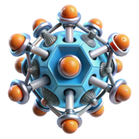 impressive vintage impressive artistic A group of nanobots assembling a complex structure, intricate detail, microscopic perspective, brightly lit, scientific illustration style authentic premium png