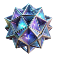 elegant artistic dramatic modern A complex fractal structure resembling a crystal, illuminated by a laser beam, in a futuristic style original high quality png