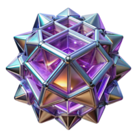 elegant rustic stunning modern A complex fractal structure resembling a crystal, illuminated by a laser beam, in a futuristic style detailed authentic png