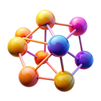 wonderful abstract wonderful contemporary A network of interconnected nodes pulsating with energy, vibrant gradients of color, abstract style, brightly lit authentic authentic png