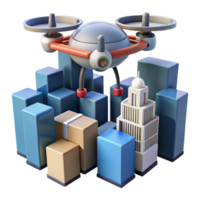 serene minimalist serene vintage A drone delivering a package in a dense urban environment, futuristic architecture, fast motion blur, cyberpunk style 4K high quality png