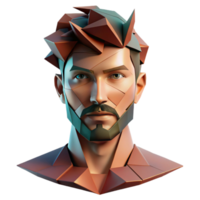 impressive contemporary impressive creative A fragmented, deconstructed portrait, rendered in cubist style, with dramatic chiaroscuro lighting authentic high quality png