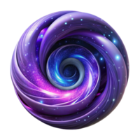impressive artistic wonderful contemporary A swirling vortex of galaxies, rendered in deep blues and purples, illuminated by starlight, in a cosmic horror style high quality genuine png