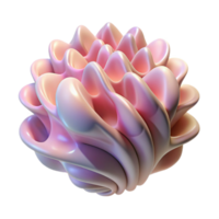 stunning abstract beautiful classic An intricate, organic structure resembling a seashell, rendered in pearly white and iridescent pink, illuminated by soft, diffused light professional genuine png