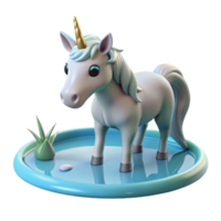 elegant minimalist extraordinary vintage A serene unicorn drinking from a crystal-clear pond, soft morning light, hyperrealistic style high quality authentic png