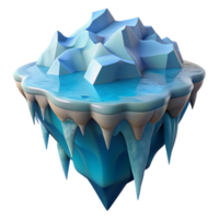 wonderful abstract elegant vintage A melting glacier calving into the ocean, cool lighting, documentary style authentic detailed png