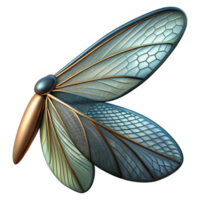 elegant classic beautiful vintage A close-up of a dragonfly's wing, intricate details, backlighting, macro photography style authentic authentic png