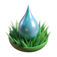 vibrant modern vibrant minimalist A close-up of a dewdrop on a blade of grass, reflecting a miniature world, macro photography, soft lighting authentic professional png