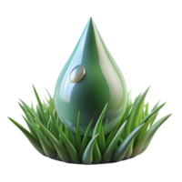 wonderful creative wonderful classic A close-up of a dewdrop on a blade of grass, reflecting a miniature world, macro photography, soft lighting detailed professional png