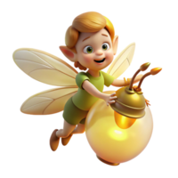 beautiful rustic wonderful creative A mischievous pixie riding a giant firefly through a moonlit forest, soft, glowing light, whimsical style detailed high quality png