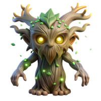 elegant abstract elegant rustic A colossal, ancient tree spirit with glowing eyes and flowing vines, illuminated by fireflies, ethereal, dreamlike style exclusive detailed png